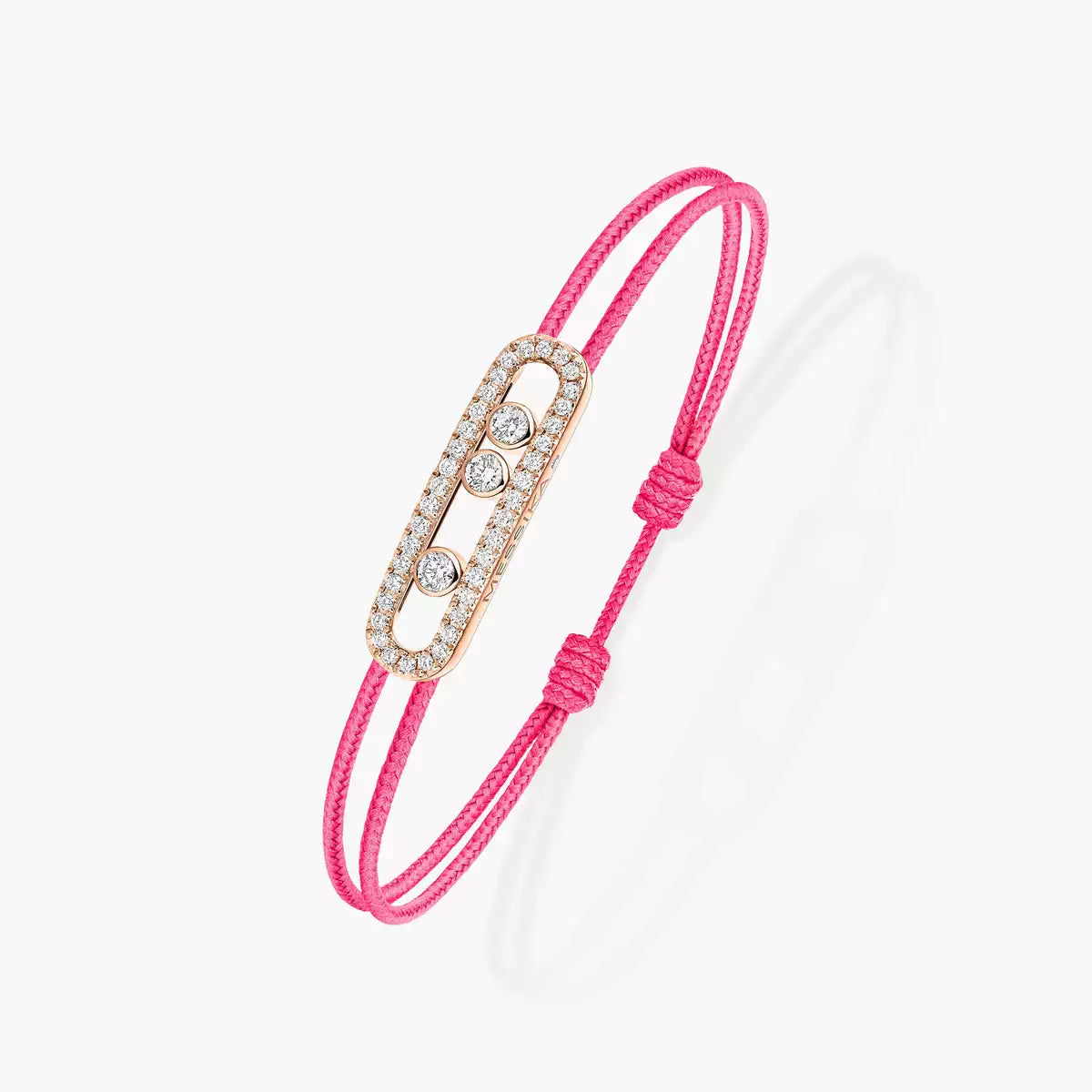 [ECHO]Messika Care(s) pink cord pavé bracelet