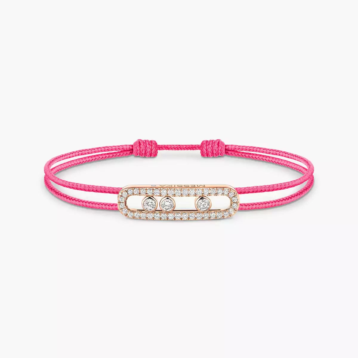 [ECHO]Messika Care(s) pink cord pavé bracelet
