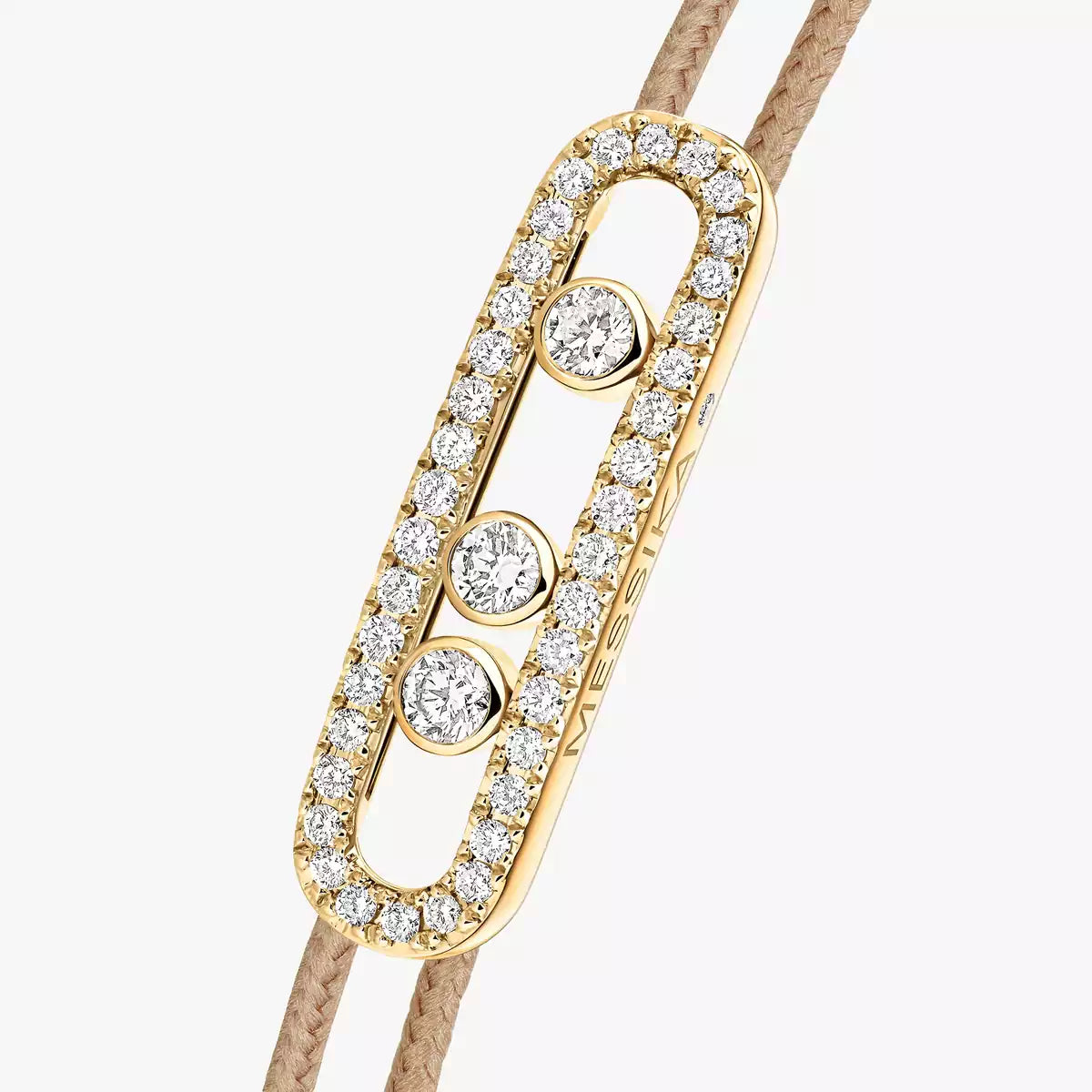 [ECHO]Messika Care(s) pink cord pavé bracelet
