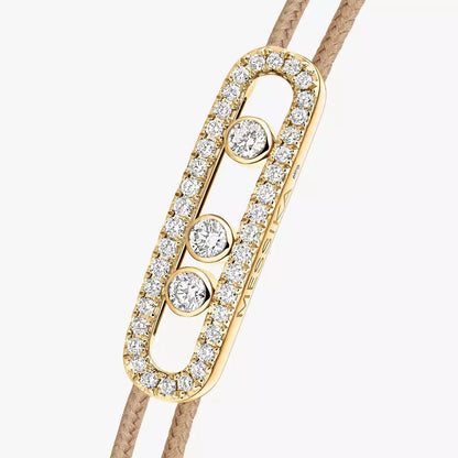 [ECHO]Messika Care(s) pink cord pavé bracelet