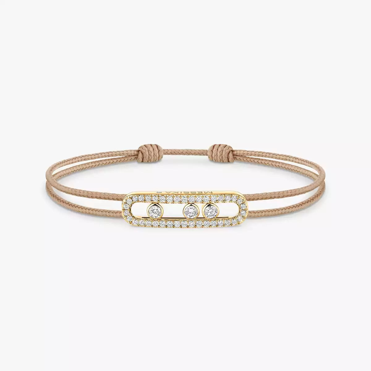 [ECHO]Messika Care(s) pink cord pavé bracelet