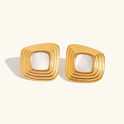 [Echo Fine]Sylvie Geometric Gold Earrings