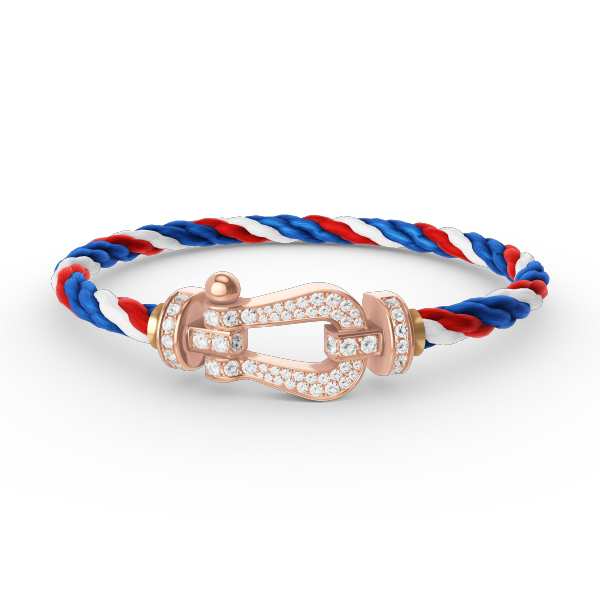 [ECHO ]FORCE LARGE HORSESHOE FULL DIAMOND BRACELET ROSE GOLD