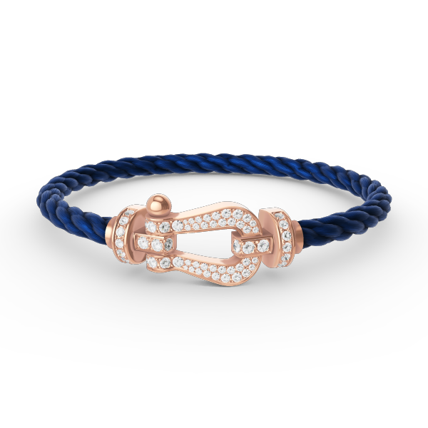 [ECHO ]FORCE LARGE HORSESHOE FULL DIAMOND BRACELET ROSE GOLD
