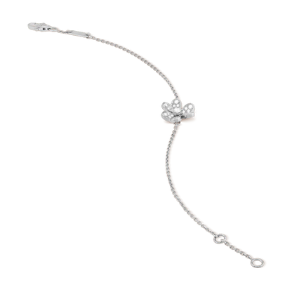 [ECHO ]FRIVOLE SILVER FLOWER DIAMOND BRACELET