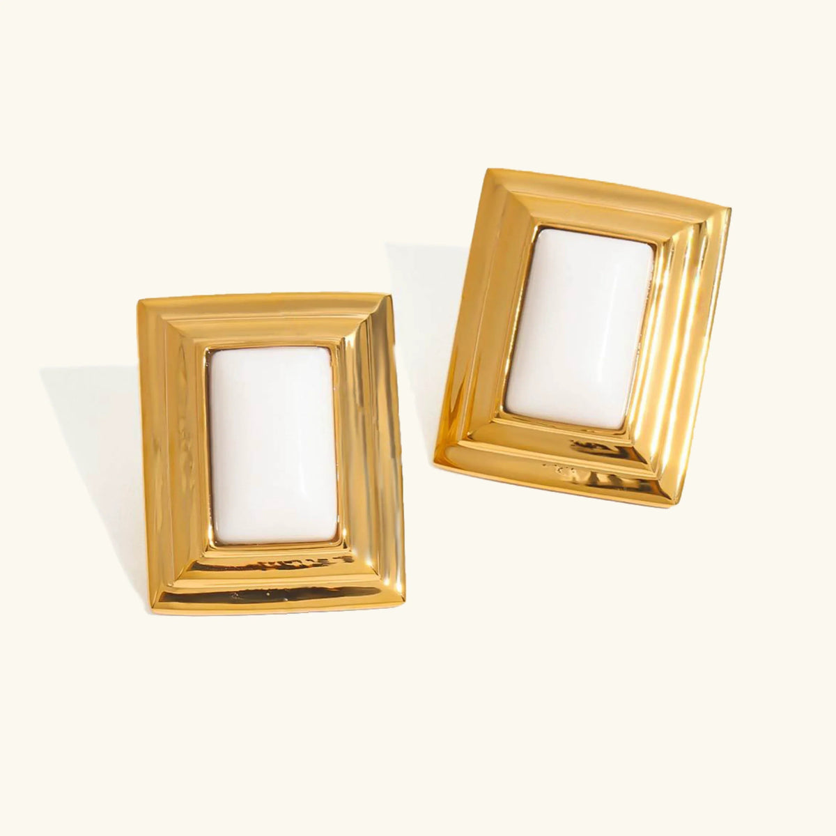 [Echo Fine]Sybil Gold Enamel Earrings