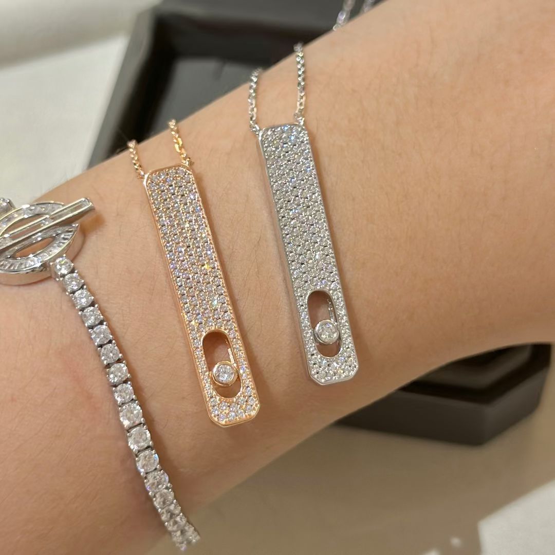 [ECHO]MY FIRST DIAMOND PAVED NECKLACE